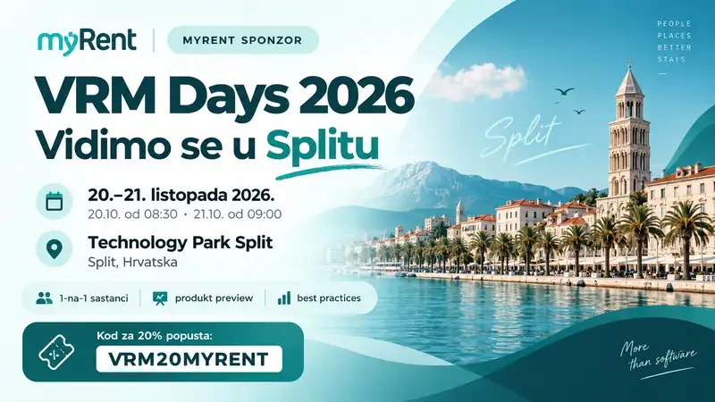MyRent na VRM Days 2026 u Splitu – upoznajte tim i rezervirajte svoj termin
